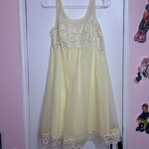 Butter Yellow Babydoll Nightgown Women’s